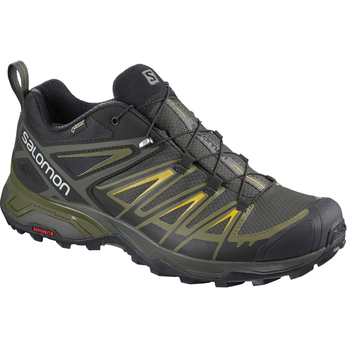 Salomon Singapore Mens Hiking Shoes - X ULTRA 3 GTX® Black | 17035-ISOG